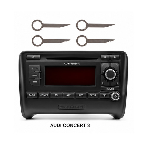 Cles extraction autoradio audi - extraction,